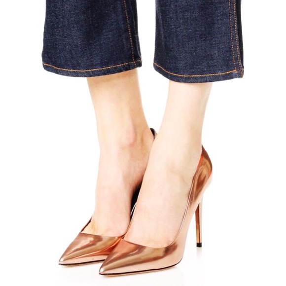 Alexander Wang Metallic Rose Gold Tia Pumps - Picture 10 of 10